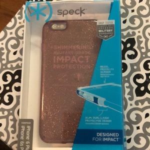 Speck iPhone 6 Plus case - orchid gold glitter